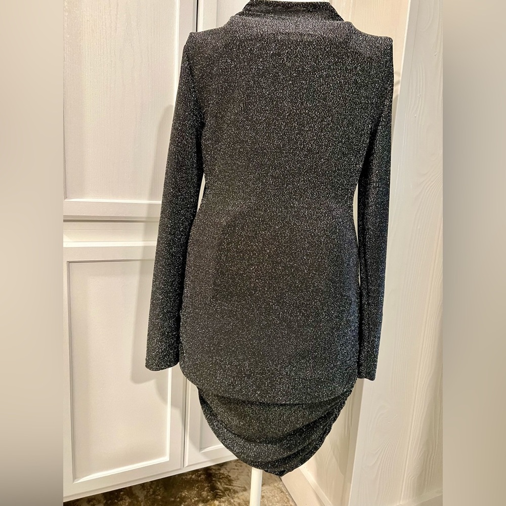 Formfitting, formal/semi formal black shimmer dress